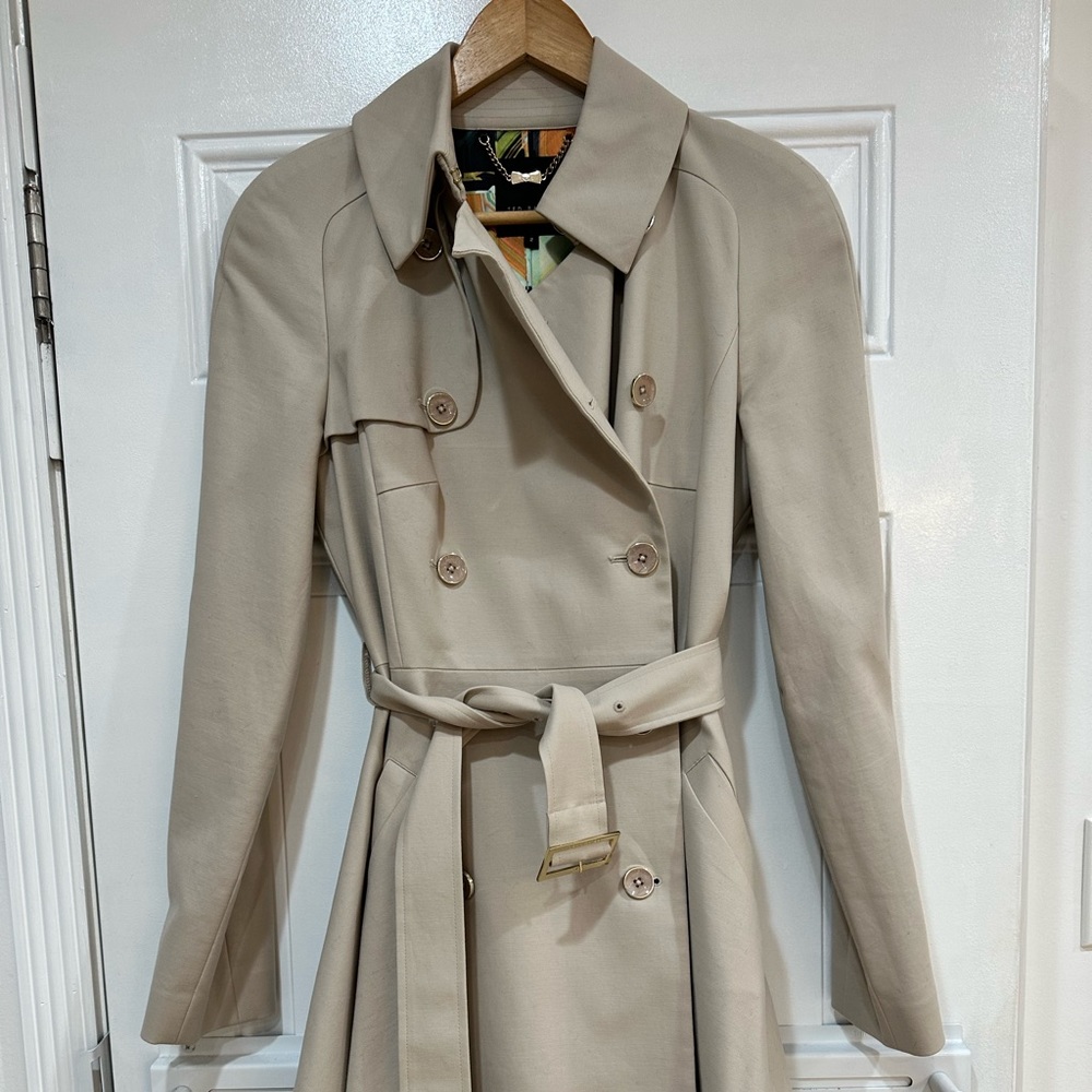 Ted baker flare trench coat
